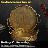 Golden Mandala Tray Set