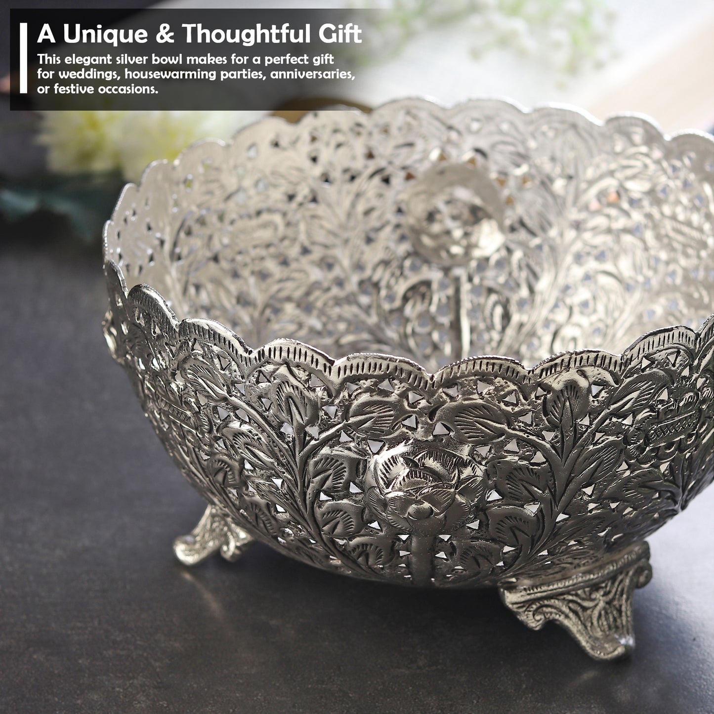 German Silverware Bowl with box