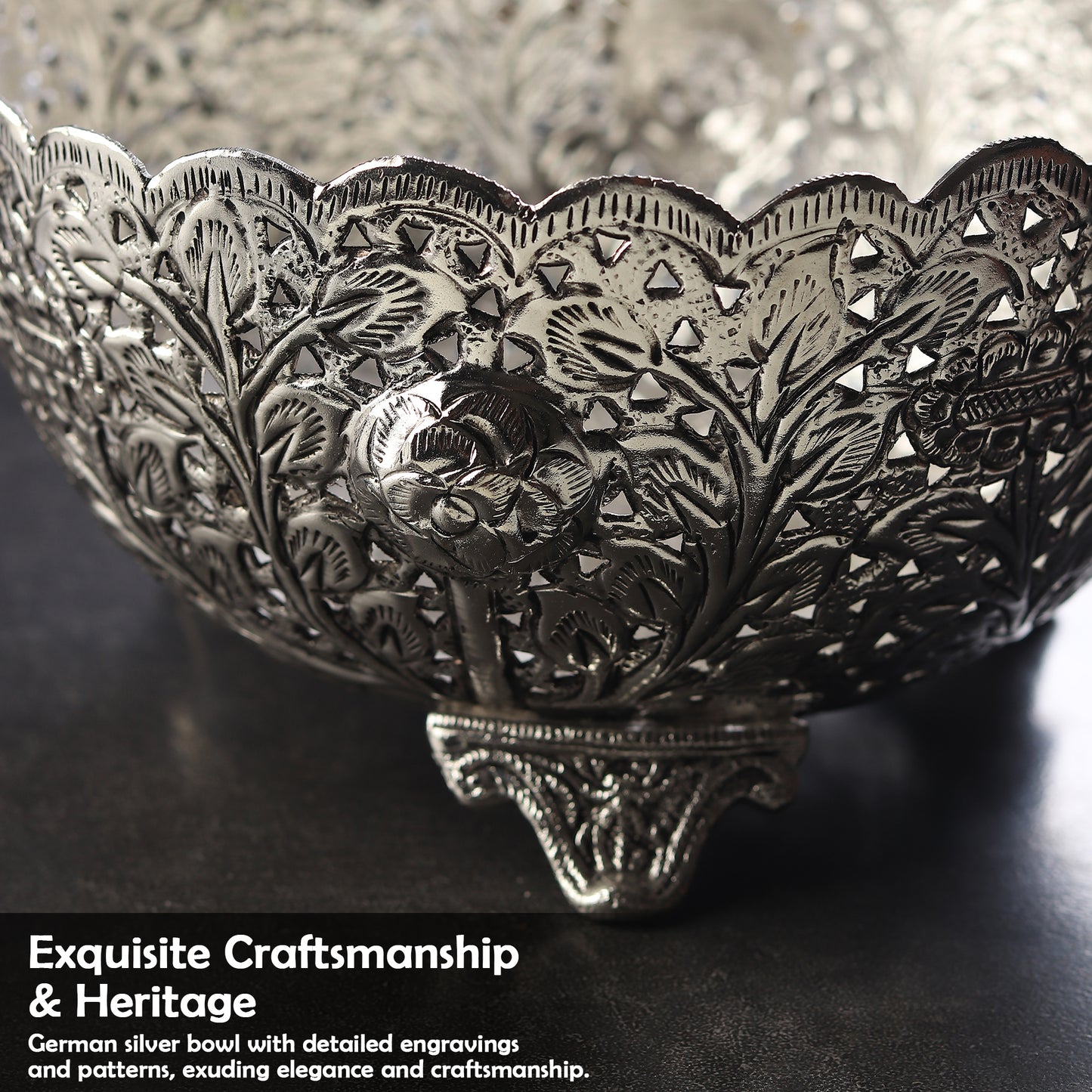 German Silverware Bowl with box