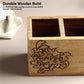 Wooden kitchen tool organizer