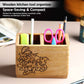 Wooden kitchen tool organizer