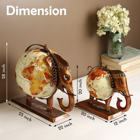 Heritage Elephant Globe Decor