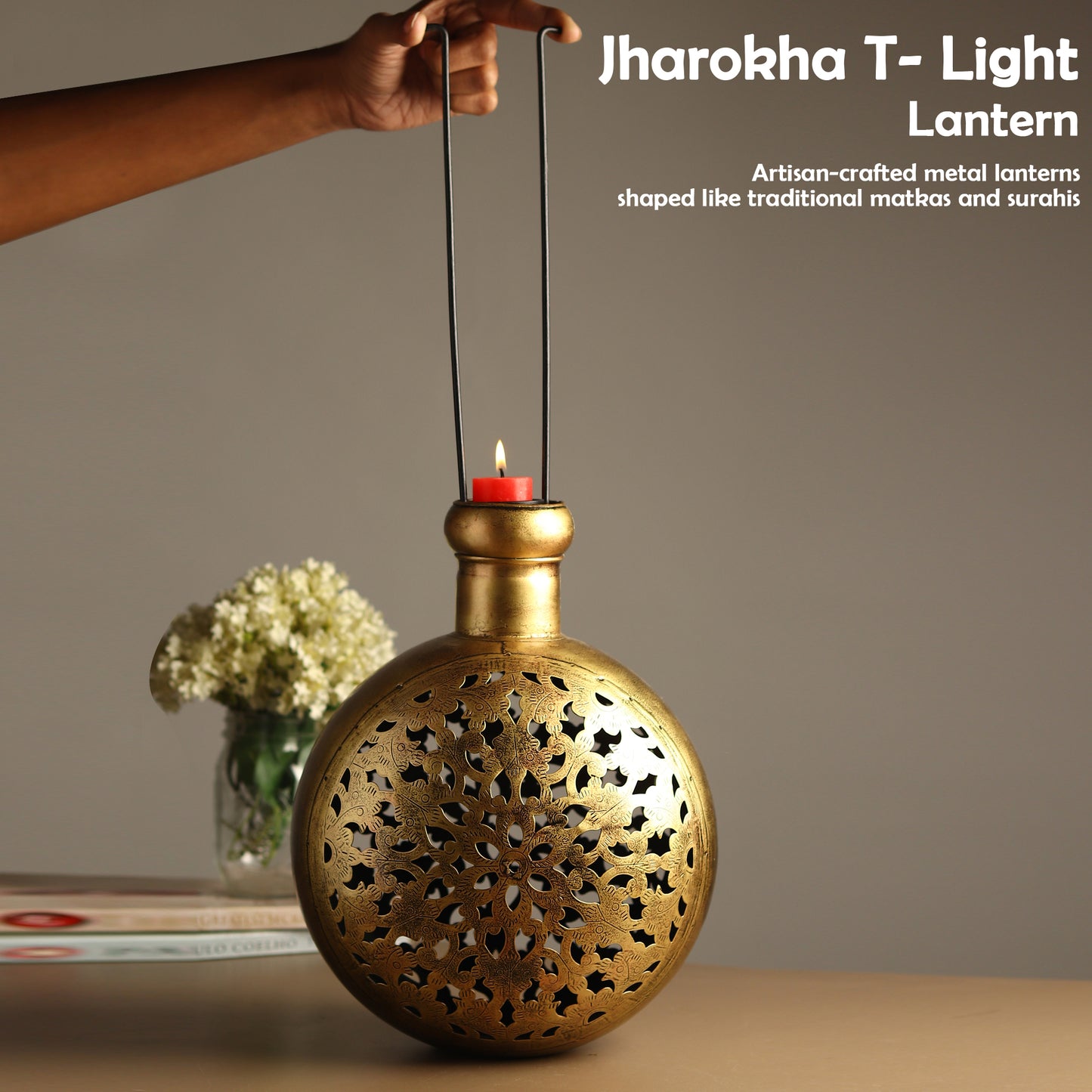 Jharokha T- Light Lantern