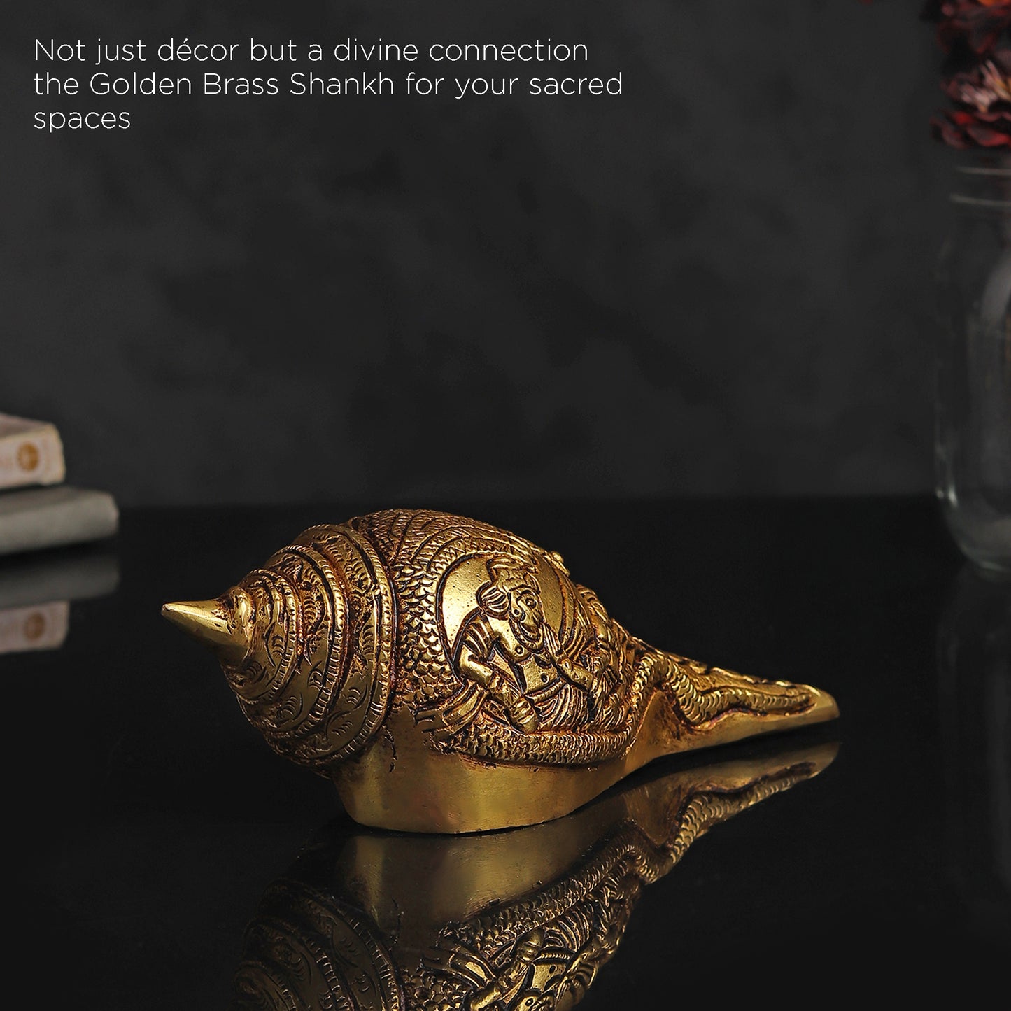 Divine Brass Shankh - Big