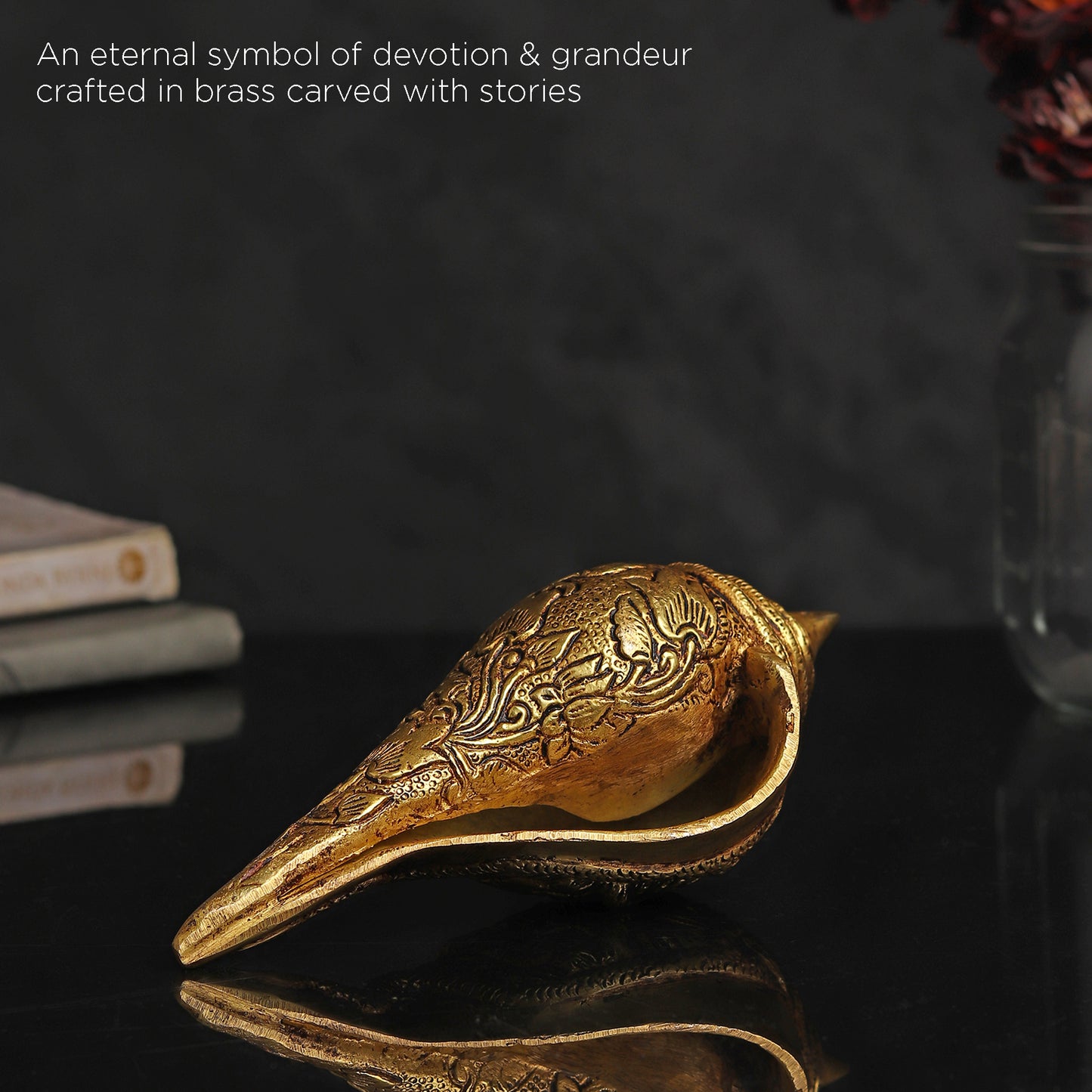 Divine Brass Shankh - Big