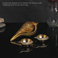 Brass Shankh + 2 Kuber Diyas Gift Set