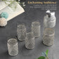 German silverware bottle & glass set of 4