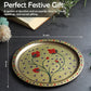 Brass Puja Thali Set - Traditional Grandeur for Every Celebration