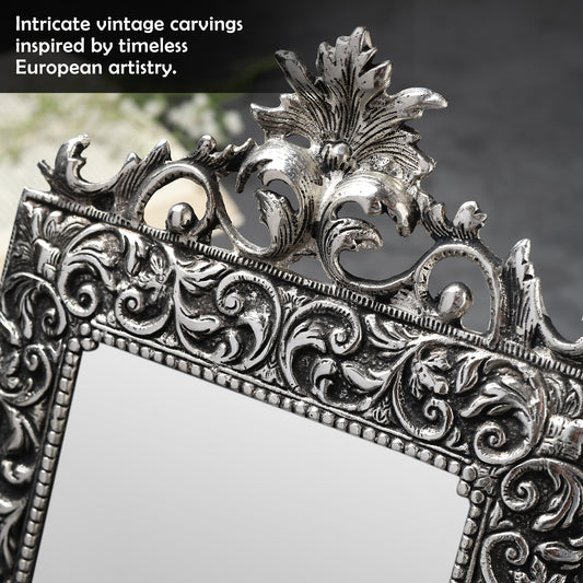 German Silverware Handcrafted Regal Photo Frame | 13×8.5 inch | Premium Blue Velvet Gift Box