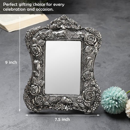 German Silverware Handcrafted Grand Photo Frame | 9×7.5 inch | Premium Blue Velvet Gift Box