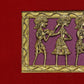 Dhokra Wall Art | Four Tribal Figures in Procession |10×11.6 inch