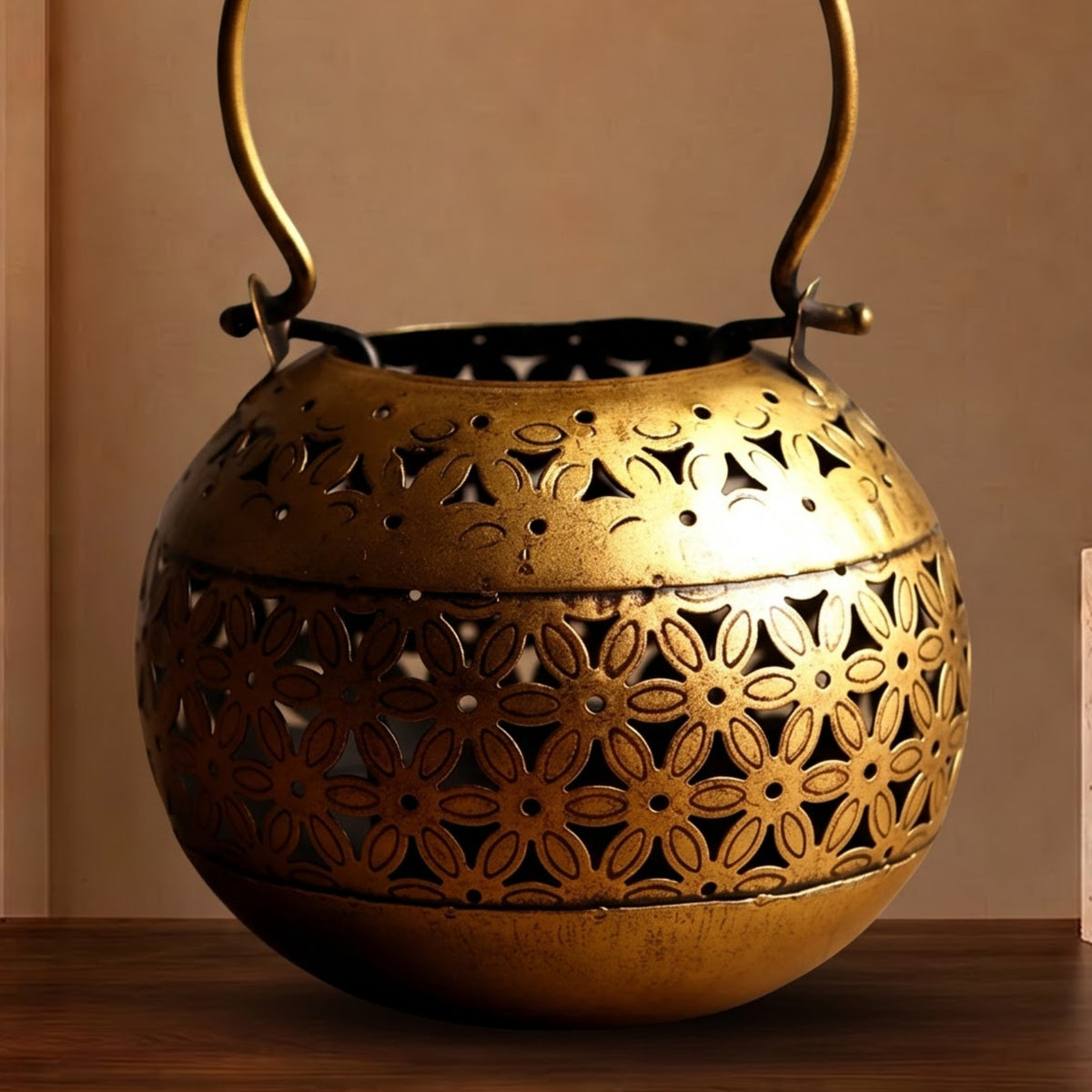 Jaali Noor Tea Light Holder - handcrafted decor by Yura Designs