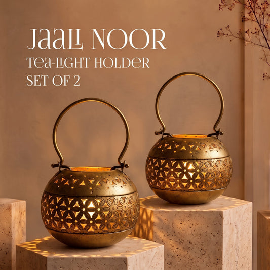 Jaali Noor Tea-Light holder Set of 2