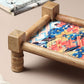 Wooden Khaat Styled Serving Platter + Wooden Serving Platter with Dip