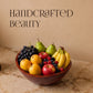 Large Wooden Bowl Premium Mango Wood - handcrafted decor by Yura Designs