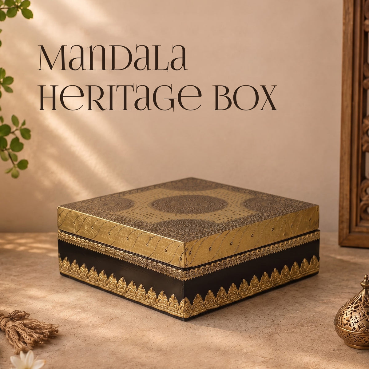 Mandala Heritage Box - handcrafted decor by Yura Designs