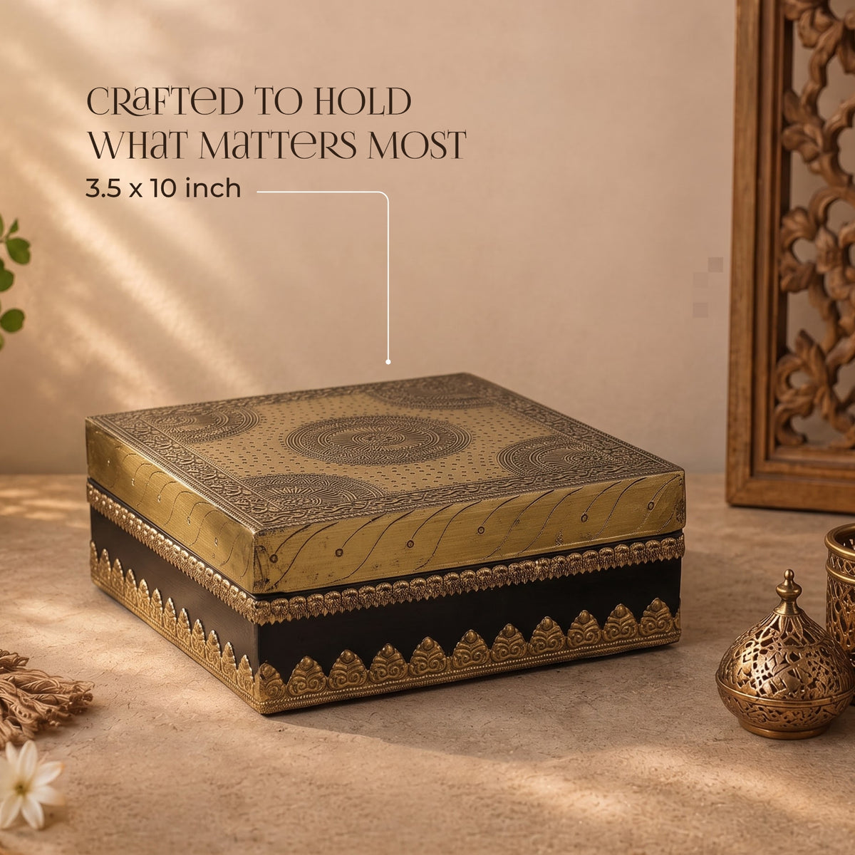 Mandala Heritage Box - handcrafted decor by Yura Designs