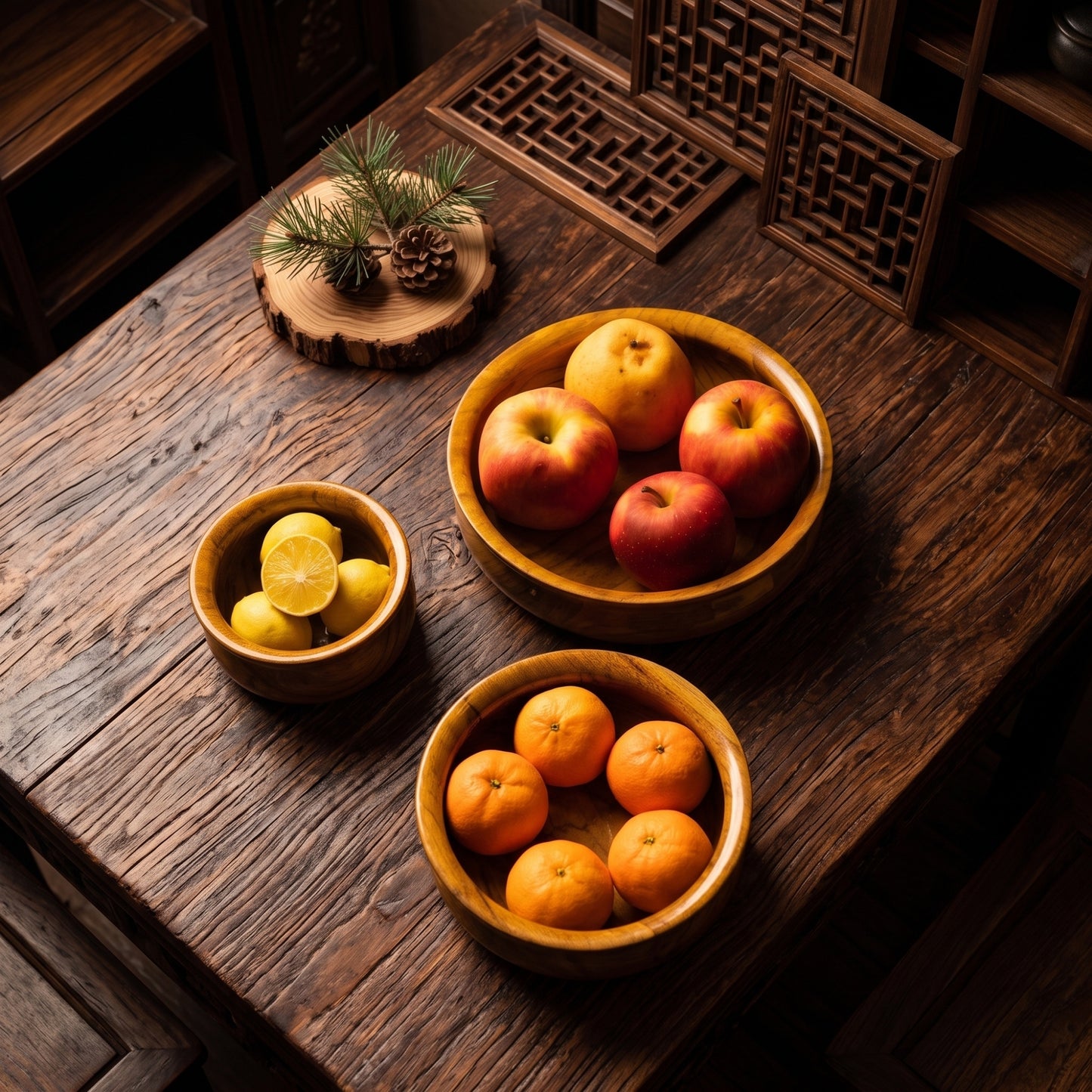Multipurpose Wooden Serving Bowls (Set of 3)