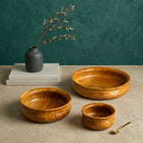 Multipurpose Wooden Serving Bowls (Set of 3)