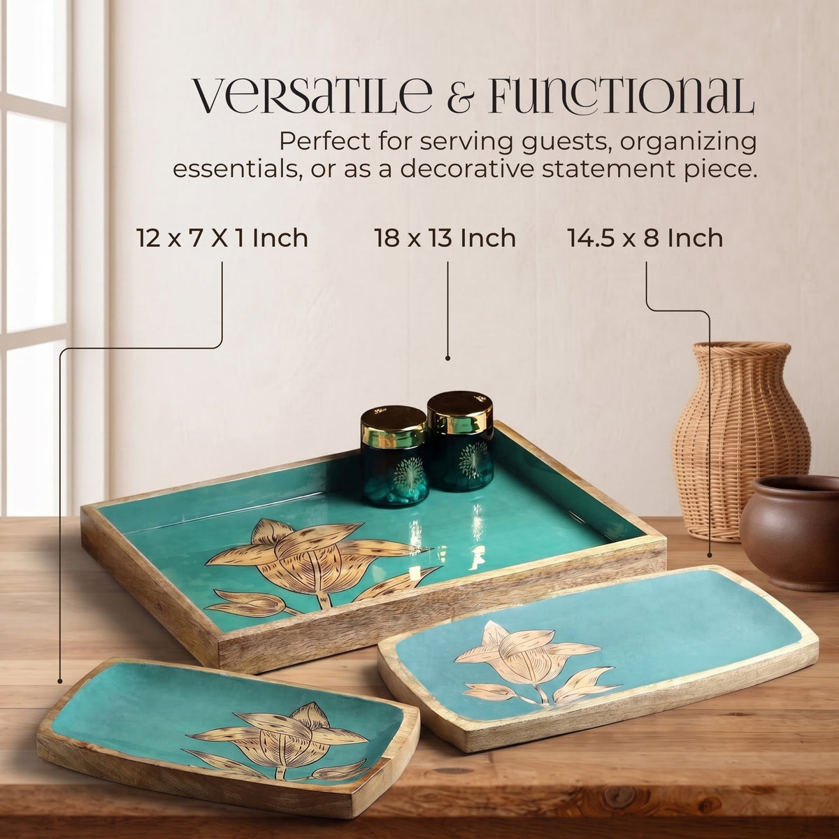 Opulent Serveware - handcrafted decor by Yura Designs