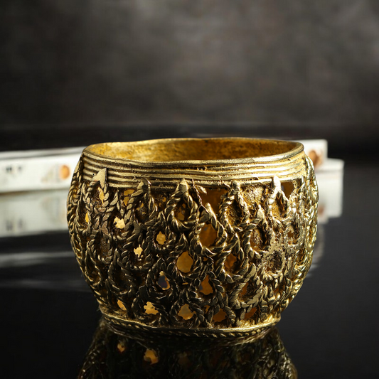 Oval Brass Pen Stand