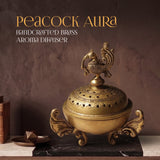 Peacock Aura Handcrafted Brass Aroma Diffuser