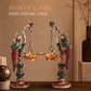 Peacock Pair Brass Hanging Diyas (Set of 2) with Box