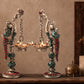 Peacock Pair Brass Hanging Diyas (Set of 2) with Box