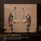Peacock Pair Brass Hanging Diyas (Set of 2) with Box