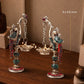 Peacock Pair Brass Hanging Diyas (Set of 2) with Box