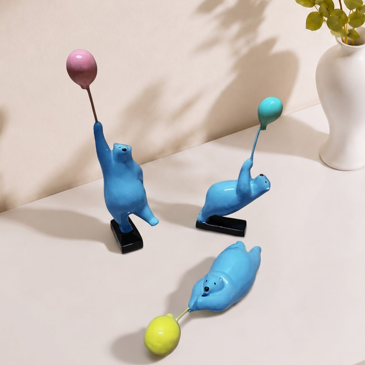 Playful Polar Bear - handcrafted decor by Yura Designs
