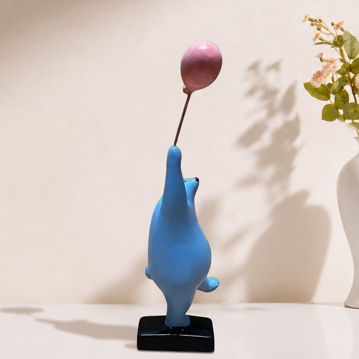 Playful Polar Bear - handcrafted decor by Yura Designs