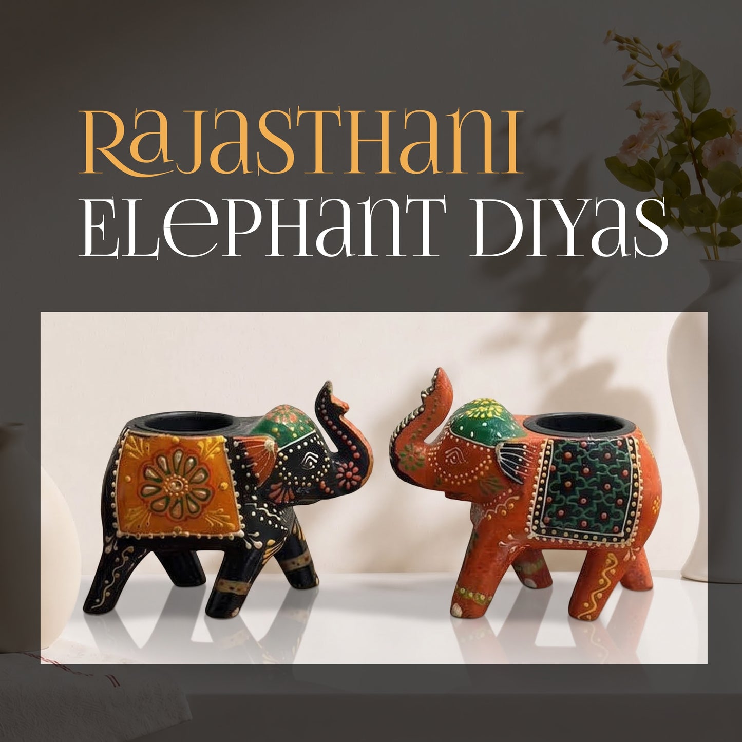 RAJASTHANI ELEPHANT DIYAS