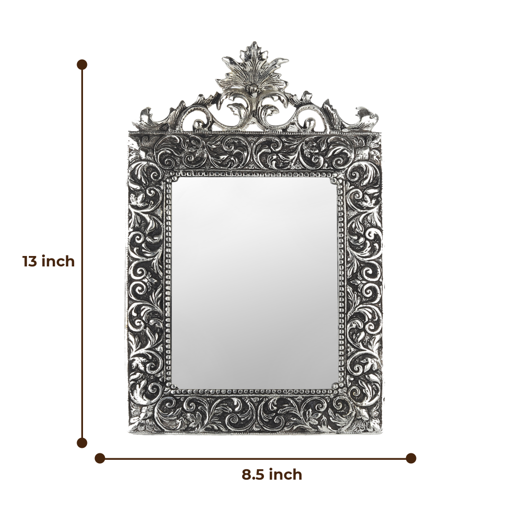 German Silverware Handcrafted Regal Photo Frame | 13×8.5 inch | Premium Blue Velvet Gift Box