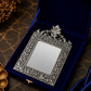 German Silverware Handcrafted Regal Photo Frame | 13×8.5 inch | Premium Blue Velvet Gift Box