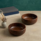 Round Serving Wooden Bowl (Set of Two)