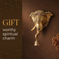 Shubh Ganesha Brass Idol for Wall Decor