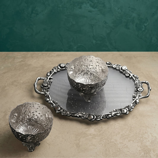 Silver Luxe Duo – Elegance in Every Serve