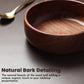 Round Serving Wooden Bowl