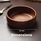 Round Serving Wooden Bowl