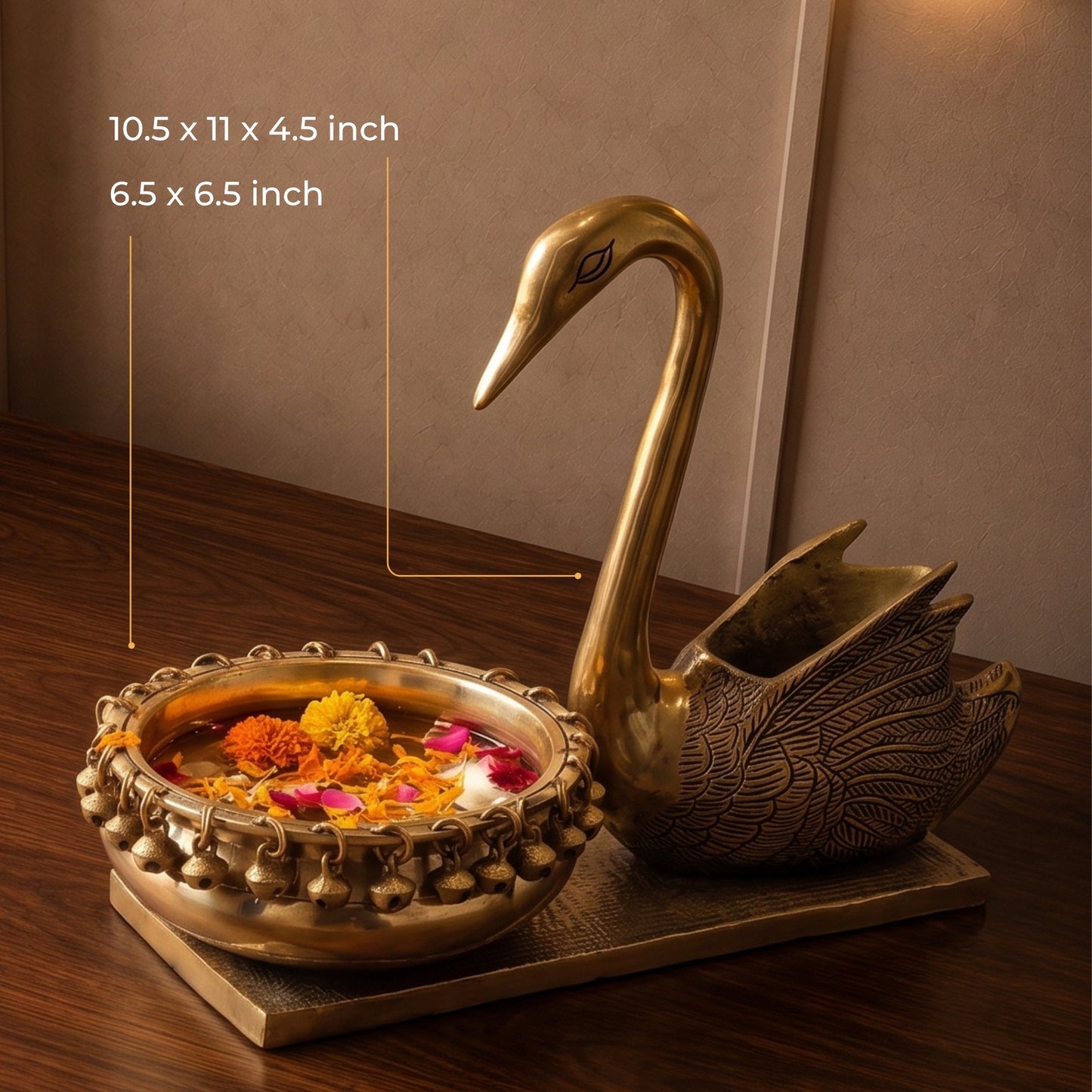 SwanLuxe Handcrafted Brass Home Decor