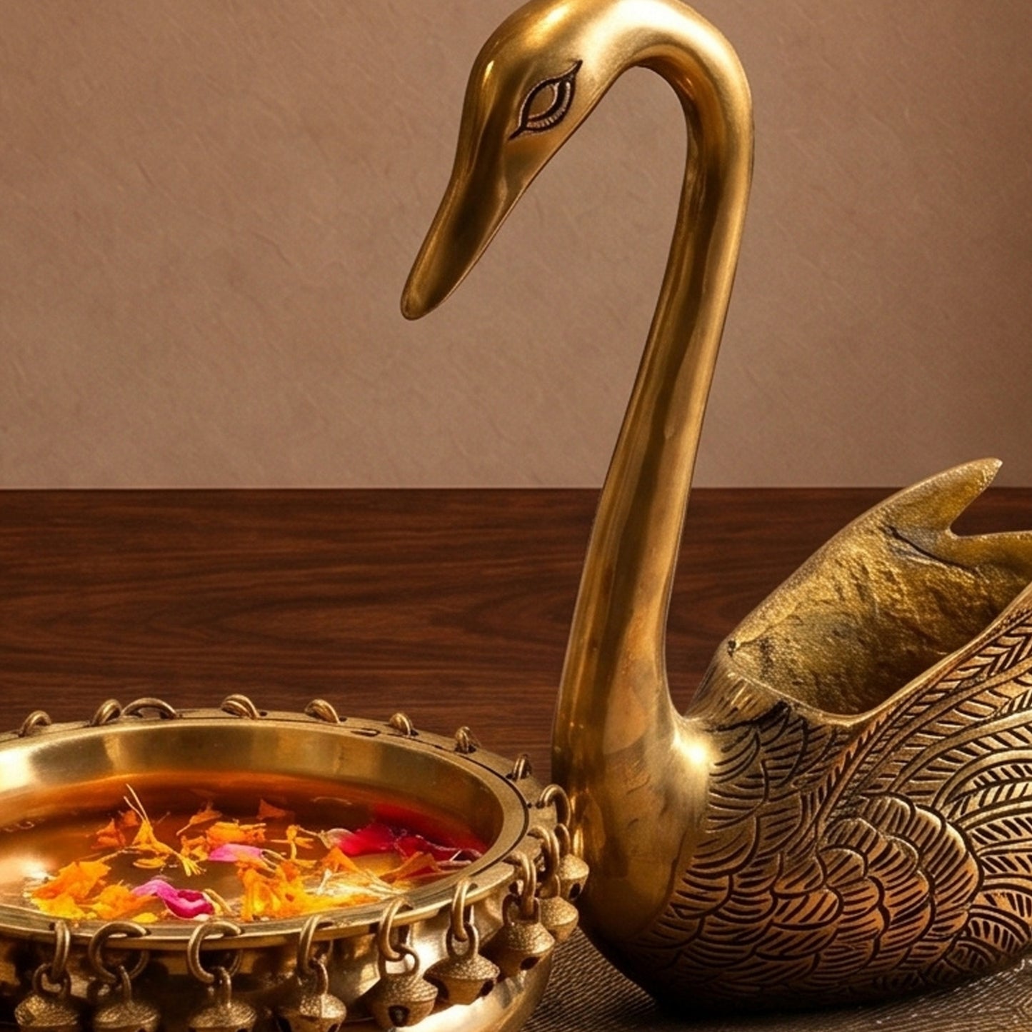 SwanLuxe Handcrafted Brass Home Decor