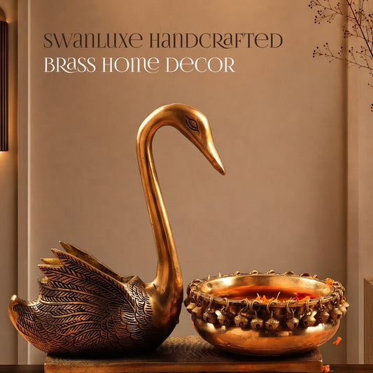 SwanLuxe Handcrafted Brass Home Decor