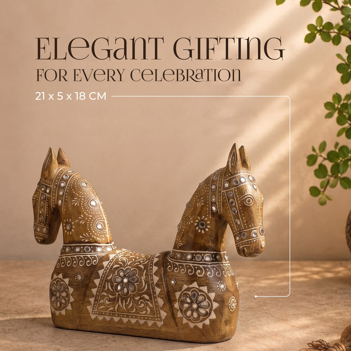 The Heritage Stallions - handcrafted decor by Yura Designs