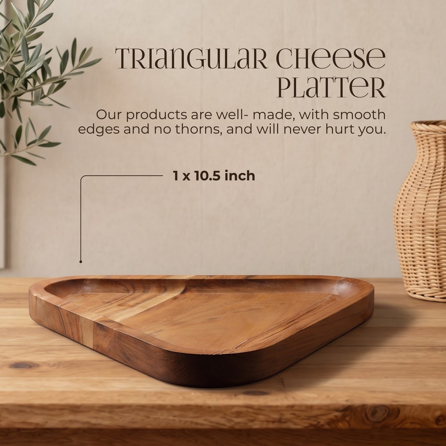 Triangular Cheese Platter