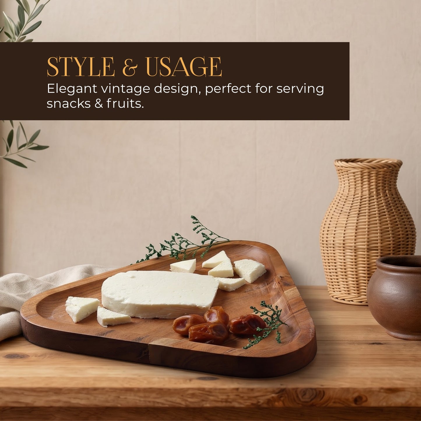 Triangular Cheese Platter