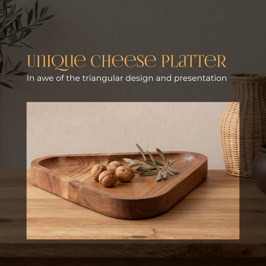 Triangular Cheese Platter
