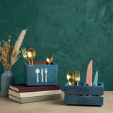 Turquoise Cutlery Organizer + Kitchen Tools Organize