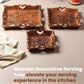 Carved Wooden Trays (Set of 3) + Kettle coaster (set of 6)