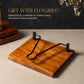 Wooden Napkin Holder with Metal Clip